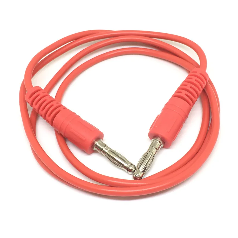 10 шт. L = 1 м высокогибкий 16 awg силиконовый M 4 мм Штабелируемый разъем типа банан для