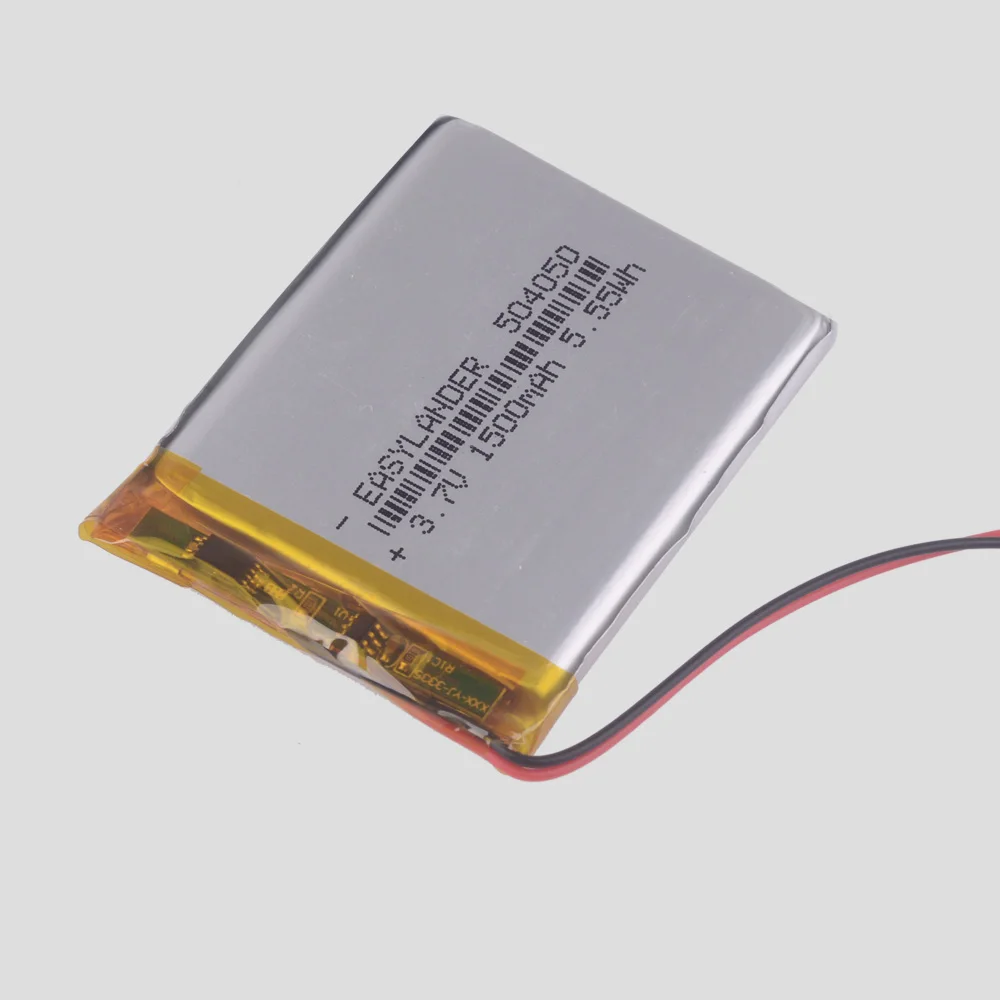 Фото 504050 3,7 V 1500mAh литий-полимерный литий-ионный аккумулятор для Mp4 PAD DVD DIY bluetooth TECLAST C430V eroda Y70 камера 054050 №2