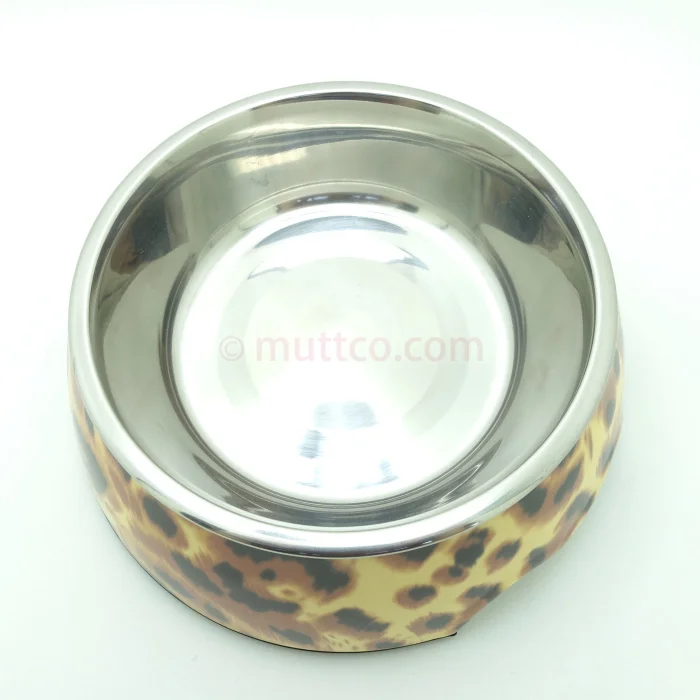 Высокого качества со вставками двойная противоскользящая миска из нержавеющей