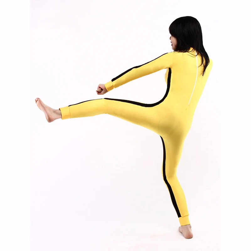 Ainclu настроить для взрослых и детей новый Zentai костюм желтый спандекс комбинезон