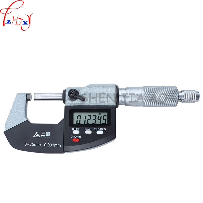 1PC Portable External Diameter Micrometer 0-25mm Spiral Micrometer Measurement Tool Precision 0.001MM Micrometer Measurement