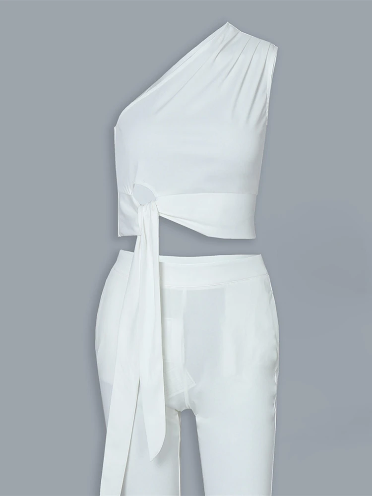 Летний женский элегантный офисный костюм для отдыха без рукавов Женский