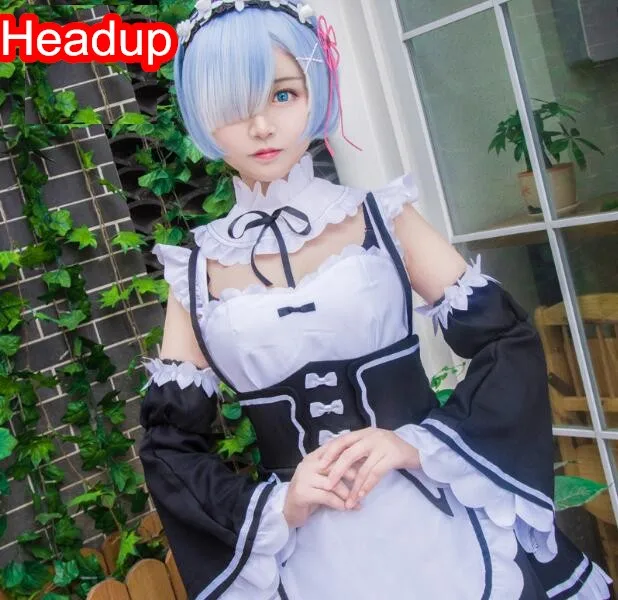 Ram/Rem Косплей Re: zero Kara Hajimeru Isekai Seikatsu relife в другом мире Kawaii Sisters костюм платье