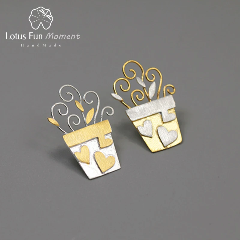 Lotus Fun Moment Настоящее серебро 925 пробы ручная работа модные ювелирные изделия милый