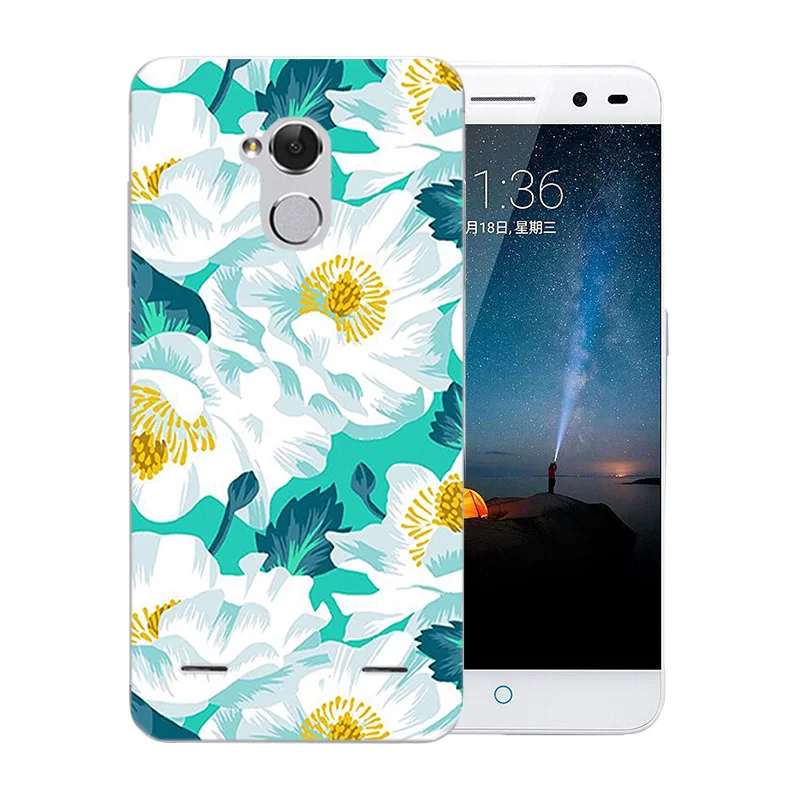 Чехол Funda 5 0 дюймов для ZTE Blade V7 Lite прозрачный мягкий силиконовый чехол с рисунком