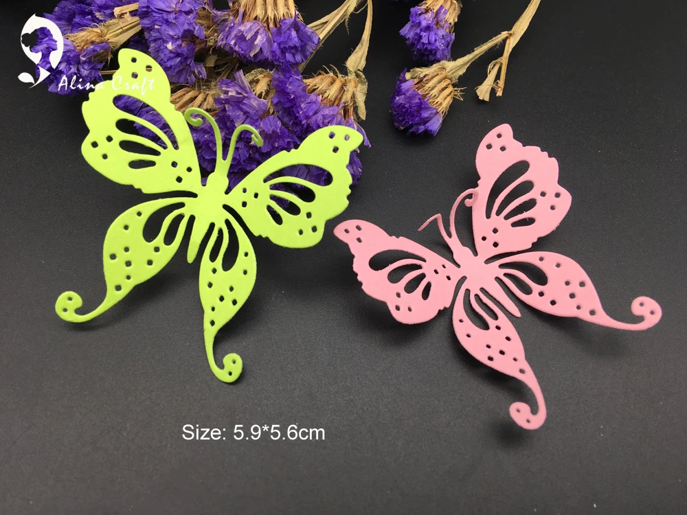 Металлические режущие матрицы alinaccraft резные трафареты с бабочкой для сада фермы