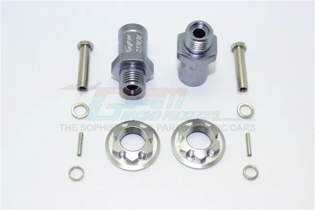1/10 AXIAL YETI 90026 ALLOY FRONT HEX ADAPTORS 23MM -SET ADT023MM for 17mm hex wheels and 4mm wheel shaft | Игрушки и хобби
