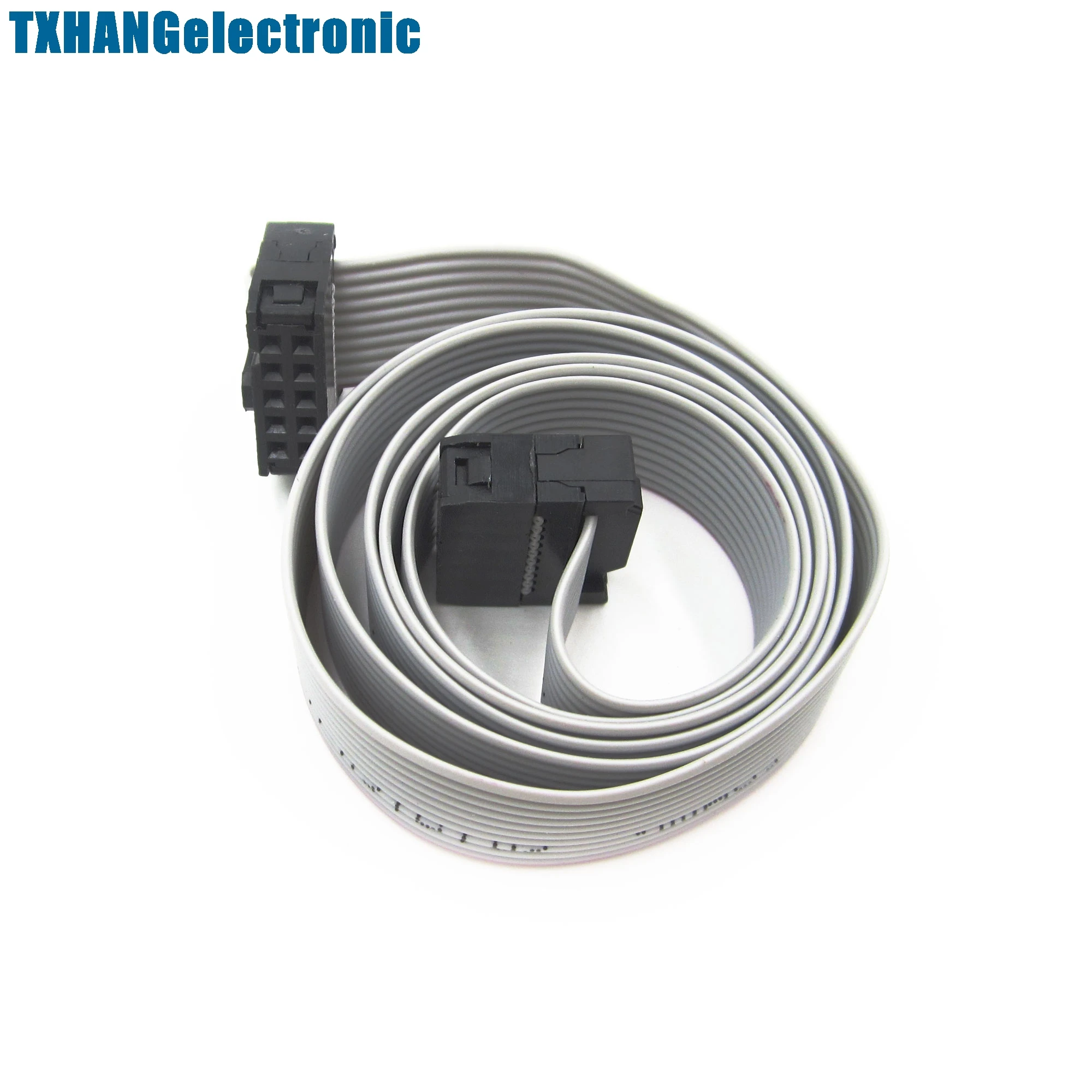 70CM 10 Pin USBISP USBASP JTAG AVR Download wire 10P Ribbon Cable 2.3ft 2.54mm | Электронные компоненты и