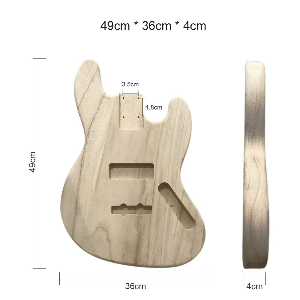 Electric Guitar Accessories Barrel Maple Polished Wood Type DIY Body For JB Style Bass | Спорт и развлечения