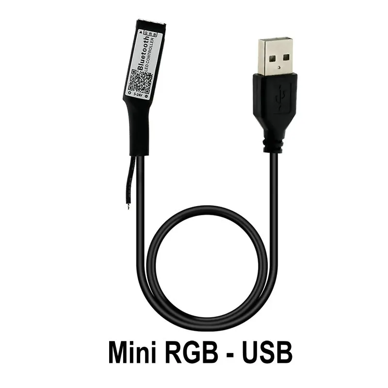 DC5V 24V Мини Bluetooth RGB/RGBW Светодиодная лента контроллер IOS/Android приложение 24/40 Ключ ИК