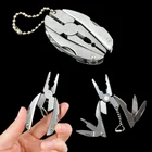 Мини Портативный Многофункциональный складной плоскогубцы отвертки плоскогубцы для брелка складной нож из нержавеющей стали инструменты для повседневного использования