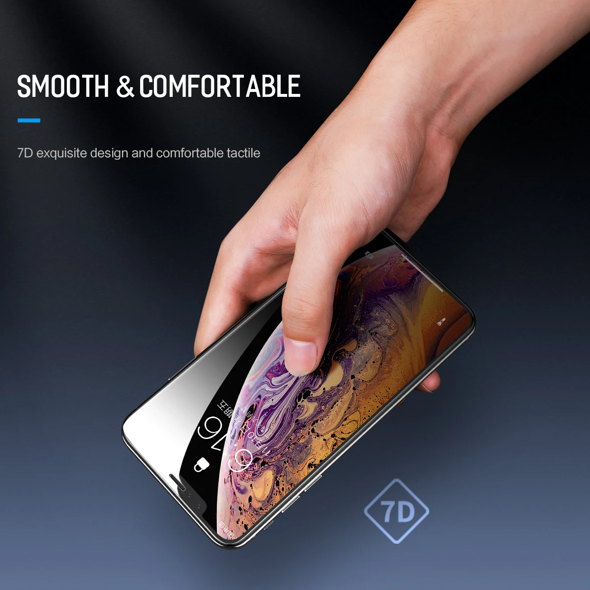 0,23 мм 3D изогнутое закаленное стекло для iPhone XS Max мягкий край Полное покрытие ультратонкий протектор экрана для iPhone 6,5"