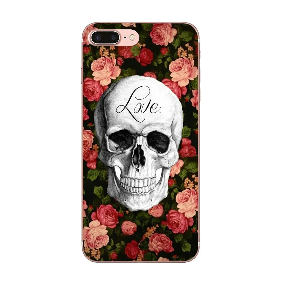 Floral Sugar Skull For Galaxy Grand Alpha G850 Core2 Prime S2 I9082 A3 A5 A7 On5 On7 2015 2016 2017 TPU Fashion Phone Case | Мобильные