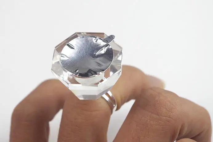 1 лист = 56 шт одноразовые серебряные накладки для клея ресниц подушечки кольцевые
