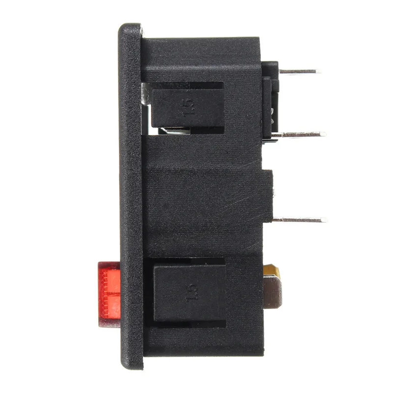 Excellway 10A 250V красный кулисный выключатель с плавким предохранителем IEC 320 C14 на