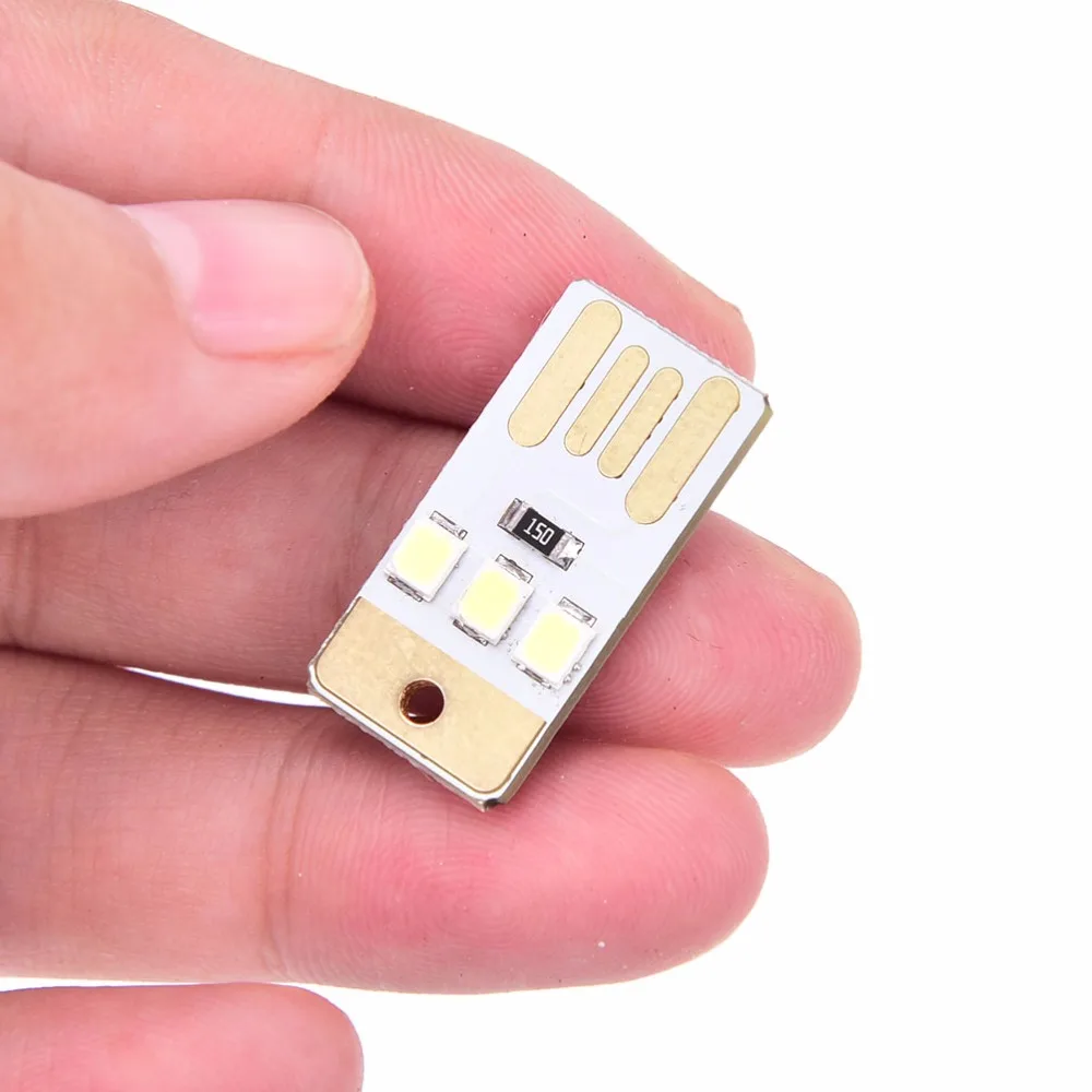 Мини светодиодная лампа Usb Мощность светодиодный светильник 3 светодиода панель