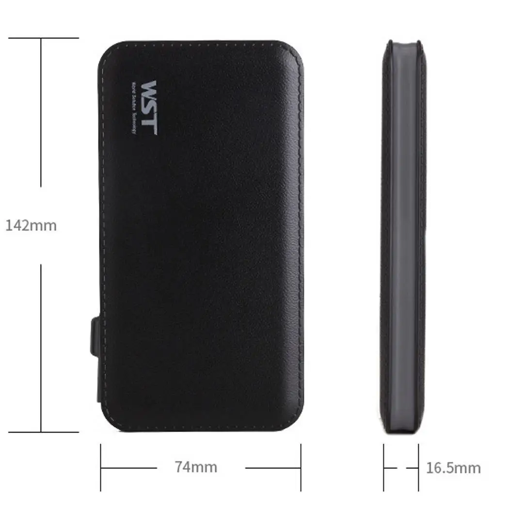 Ультра тонкий Мини Портативный 12000mAh внешний аккумулятор для Xiaomi iPhone Samsung Huawei