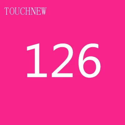 TOUCHNEW на заказ, одноцветные эскизные маркеры на спиртовой основе, двойная головка, кисть, маркеры, ручка для рисования, манга, товары для рукоделия, маркеры - Цвет: 126