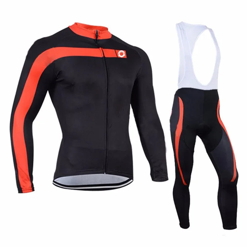 Hirbgod XS-5XL Мужской зимний тепловой Велосипеды Джерси костюмы мужские Длинные рукава флисовая одежда Велосипеды комплекты Майки+ нагрудники комплекты, nm234