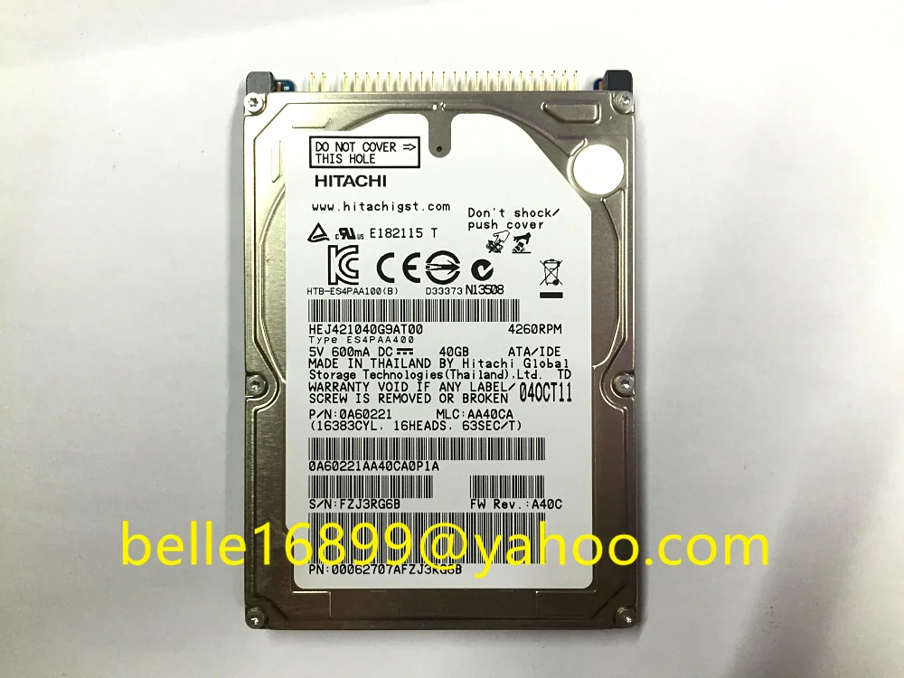 100% новый жесткий диск HEJ421040G9AT00 40 ГБ для VW Car HDD навигационные системы Сделано в