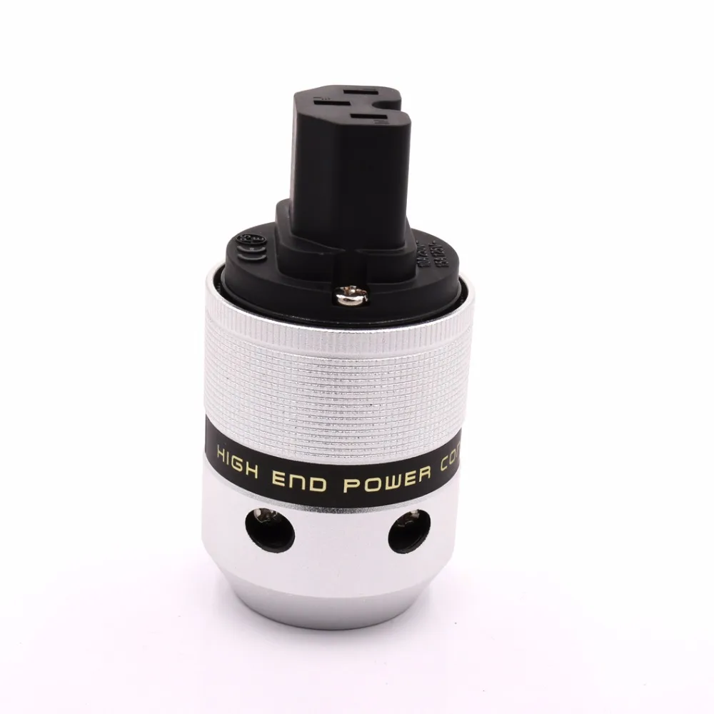 

1pcs pure copper Gold Plated UK/EU/US/AU IEC Connector Plug for Hifi Power Cable