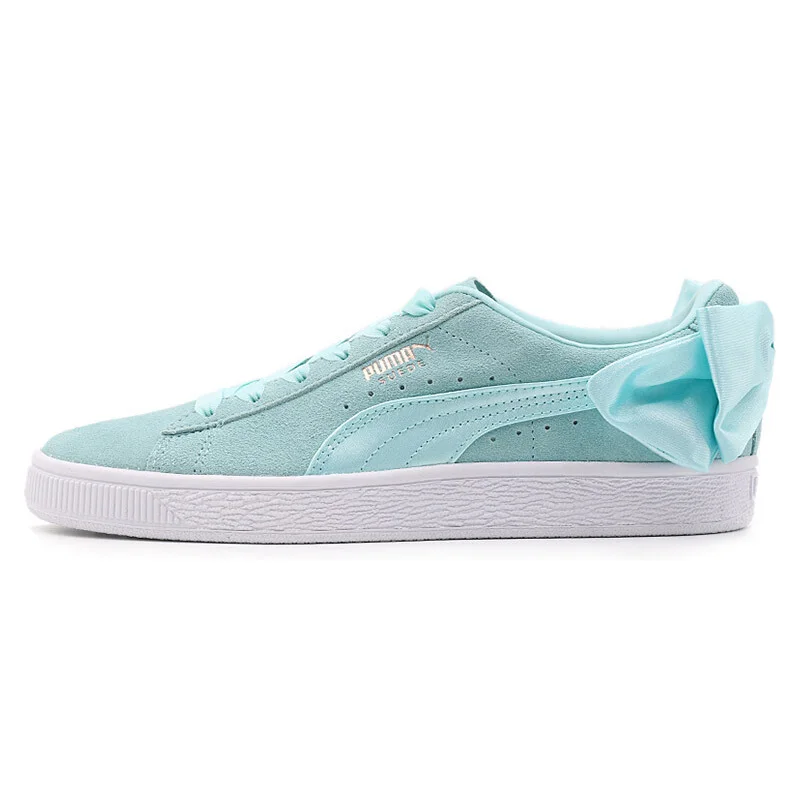 Новое поступление PUMA Suede лук Wns Для женщин Скейтбординг обувь кроссовки