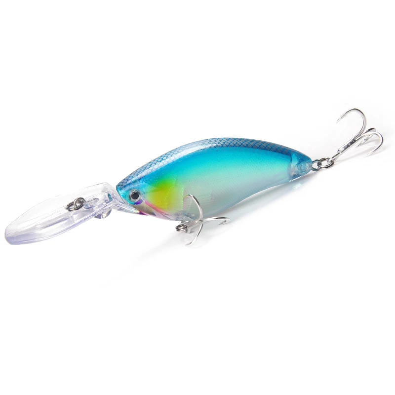 YTQHXY плавающие Глубокий Дайвинг Crankbait прикормы 17 8g/70 мм воблеры с 6 # качественные