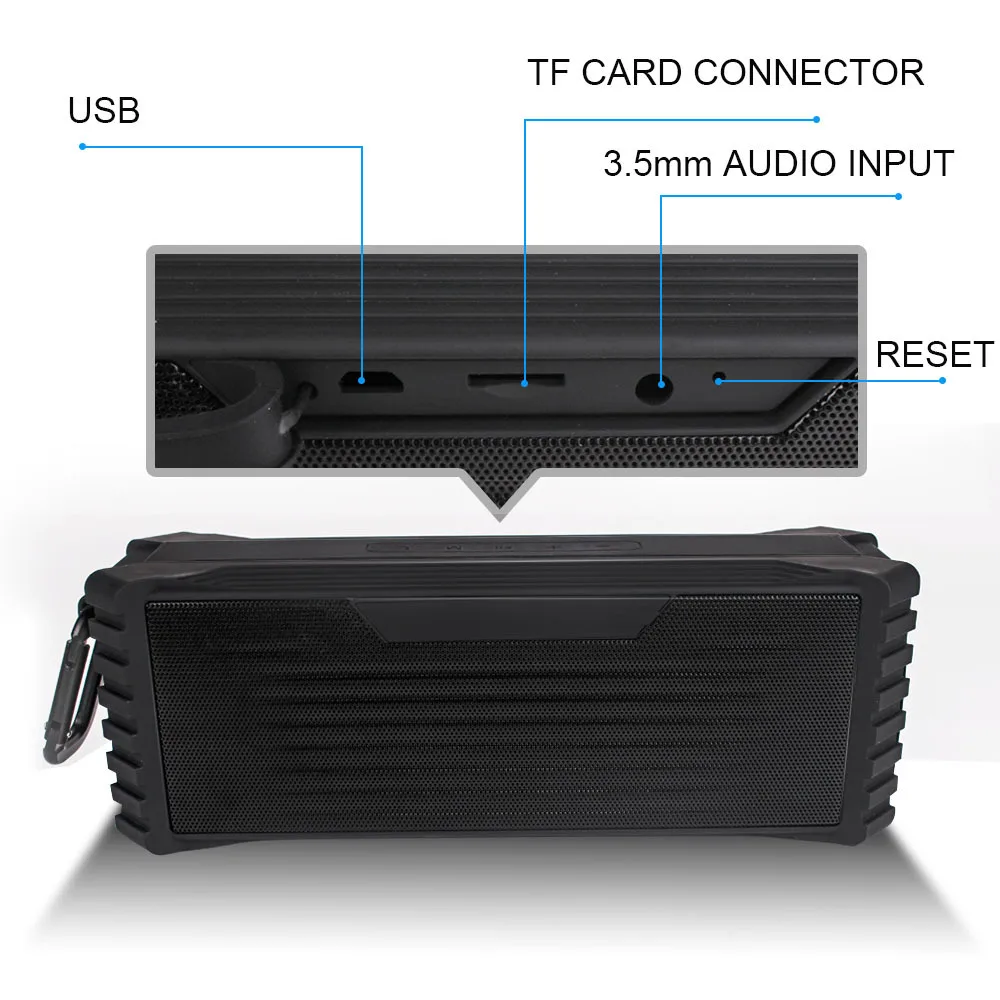 Bluetooth Динамик s с 20 Вт Enhanced Bass IPX6 Водонепроницаемый Портативный Беспроводной