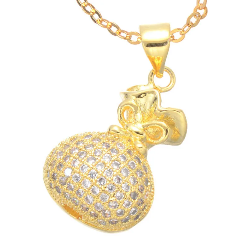 Модные ювелирные изделия с микрозакрепкой блестящий циркон цепочка для денег