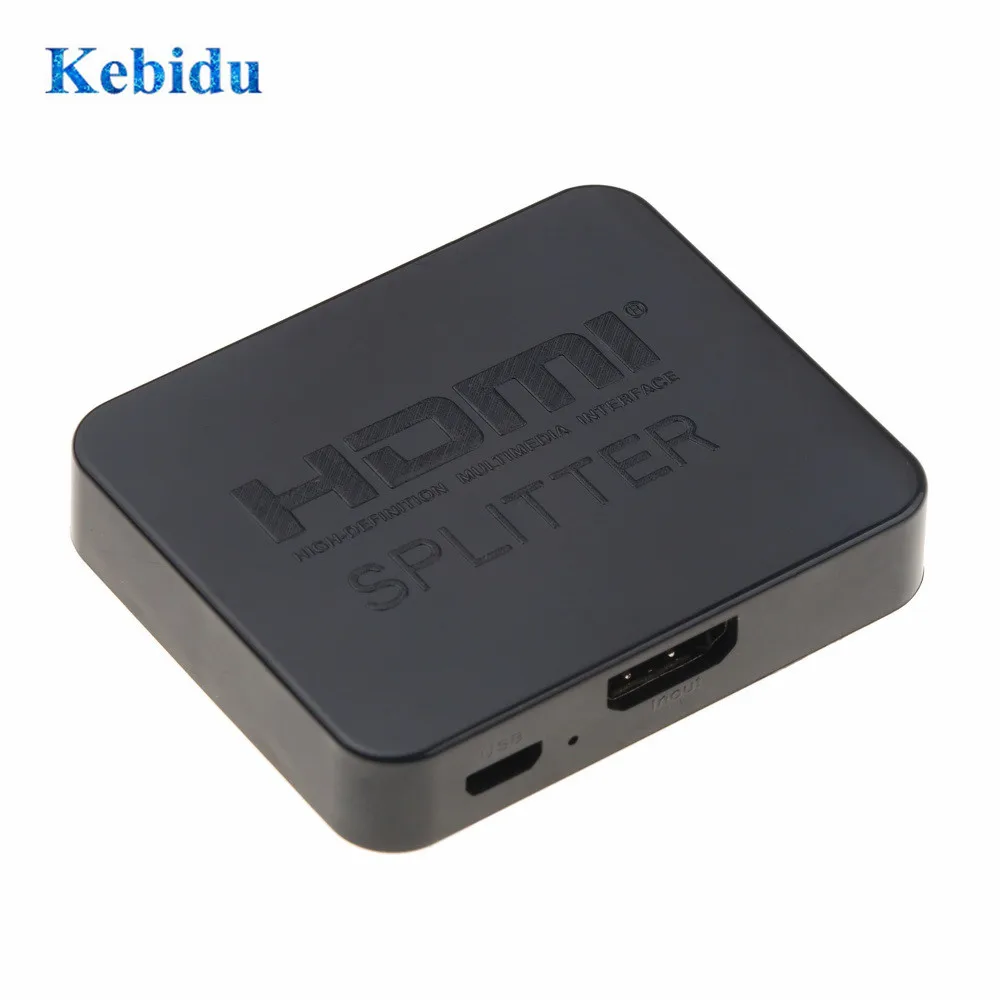 KEBIDU 4K сплиттер 1 в 2 out 1080p 1x2 HDCP Стриппер 3D усилитель мощности переключатель для DVD