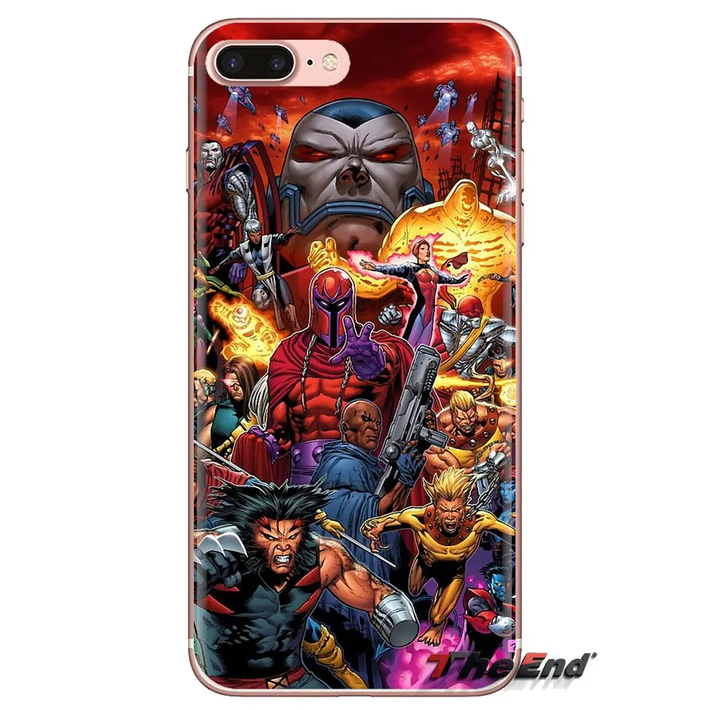 Мужские Силиконовые чехлы Marvel X для Samsung Galaxy S3 S4 S5 Mini S6 S7 Edge S8 S9 S10 Plus Note 3 4 5 8 9 |