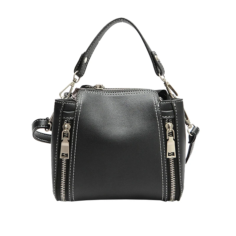 Сумка-мешок женская с вышивкой Модный саквояж на плечо из плотной ткани модная