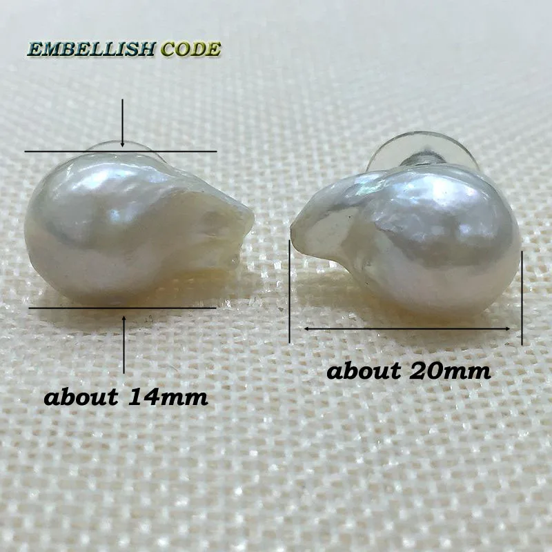 Жемчужные серьги гвоздики в стиле барокко|earring size|pearl stud earringsstud earrings |