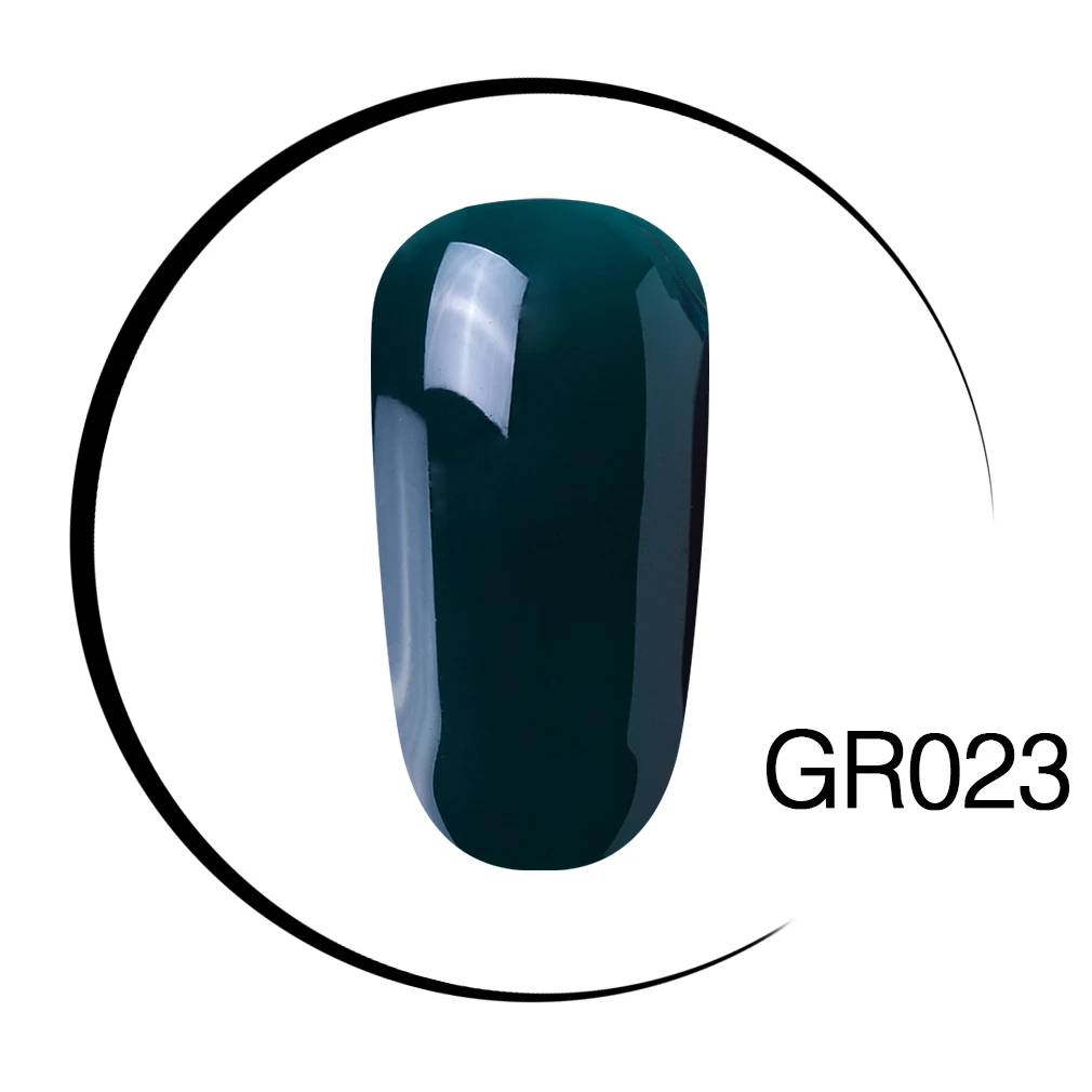 GR023 Elite99 Гель-лак для ногтей высокого качества для маникюра, салонов, 10 мл, зеленый цвет, отмачиваемый органический УФ-светодиодный Гель-лак для ногтей - Цвет: GR023