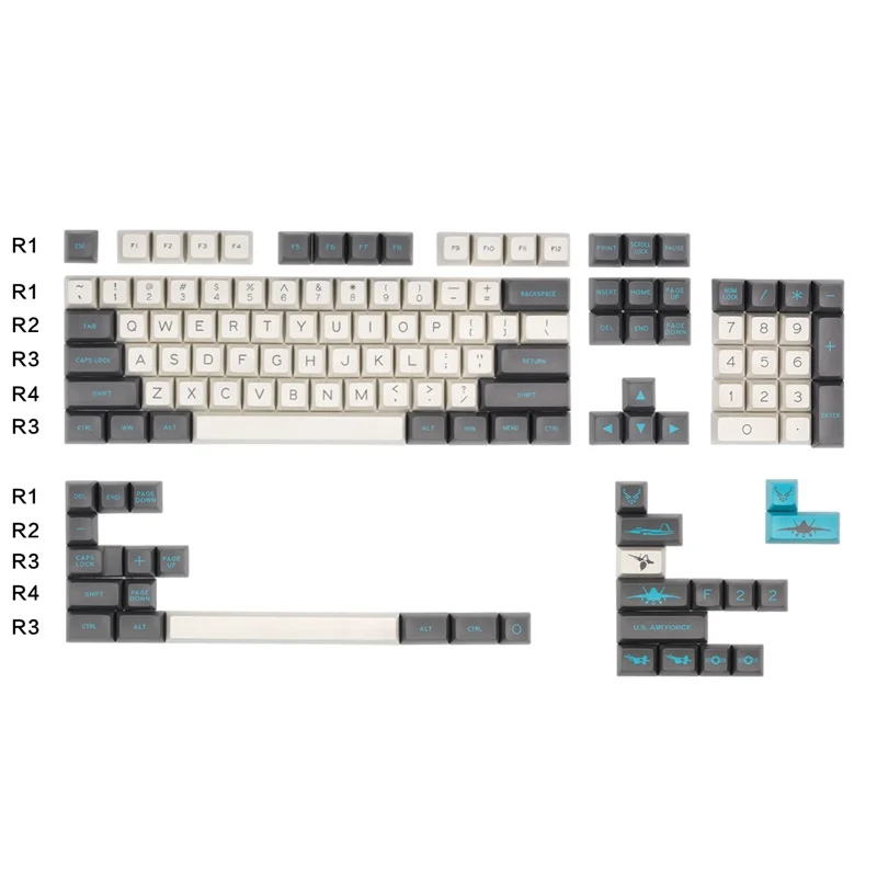 FedEx DHL Бесплатная доставка в наличии SA MAXKEY F22 KEYCAPS набор ключей профиль | Компьютеры