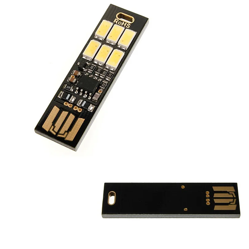 Портативный сенсорный диммер 1 шт. 6 светодиодов USB светодиодная лампа настольная