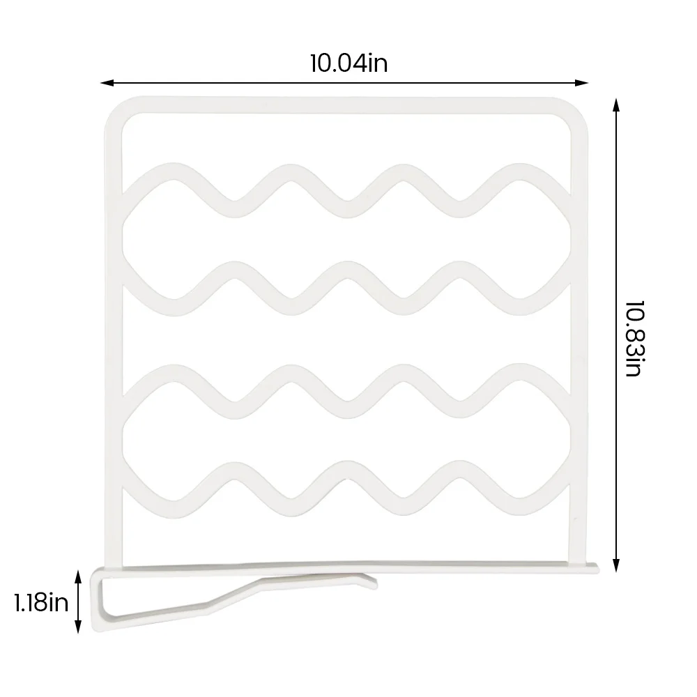 

4pcs Closet Wire Shelf Divider Home Goods Space Saving Wardrobe Organizer Clothes Storage Rack Drawer Bedroom Cabinet Rack