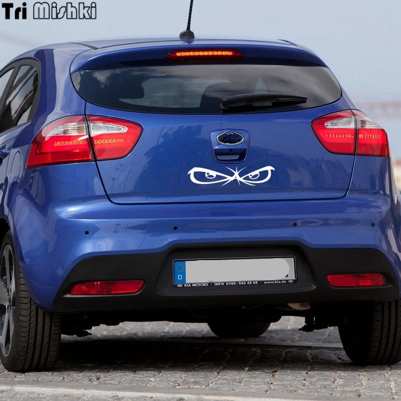 Tri Mishki HZX494 6*26.4см без страха глаза наклейки на авто автомобиль наклейка