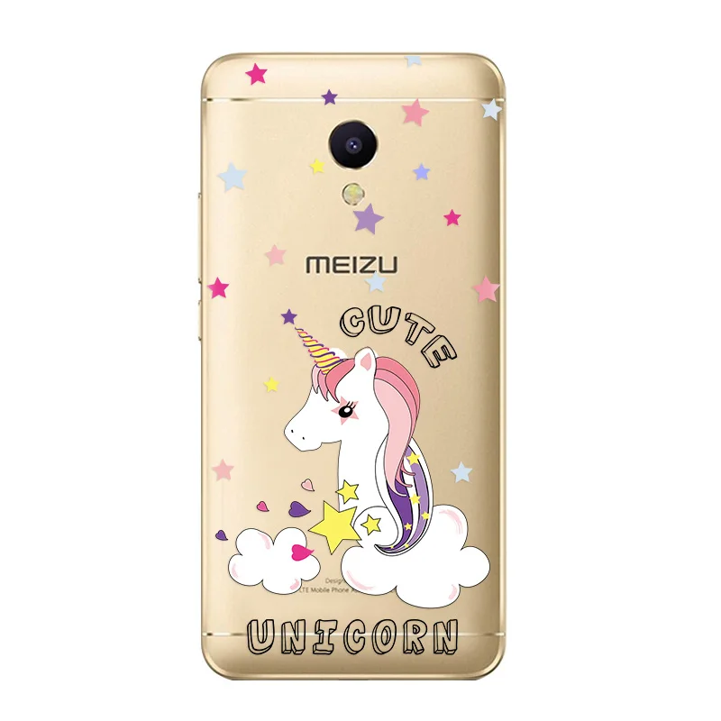 Unicorn Phone Case for Meizu M5C M5S Pro 7 Plus U10 U20 M6 Note Cute Rainbow Horse Soft Silicone Back cover TPU |