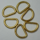 Металлические D-образные кольца-пряжки, 20 шт.лот