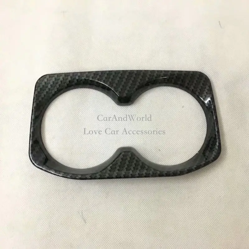 

Water Cup Holder Cover Interior Gear Frame Panel Trims sequins For Peugeot 5008 GT 2017 2018 ABS Chrome Car-Styling Accessories