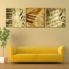 HD Печатный холст плакат рамки домашний декор Гостиная Wall Art 4 шт. классические с музыкальными нотами для фортепиано живопись Модульная картина