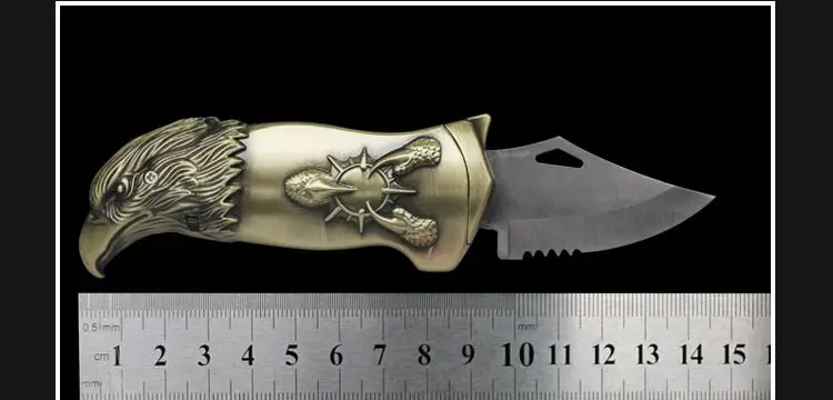 Креативная ветрозащитная газовая надувная зажигалка с ножом