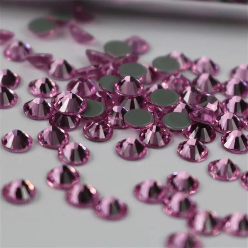 IDFIAF Lt. ROSE 3D дизайн ногтей lt. Розовые стразы ss3 ss4 ss5 ss6 ss8 ss10 ss12 ss16 ss20 ss30 стекло не клей