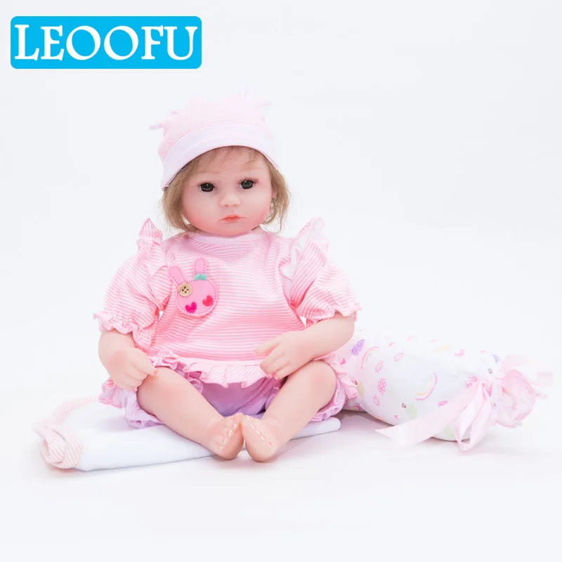 LEOOFU 45 см ткани тела подарок на новый год для малышей милый BeBe возрождается тело