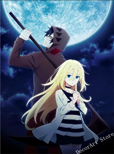 Satsuriku no Tenshi Angel Of Death Картина на холсте винтажная Настенная картина настенные