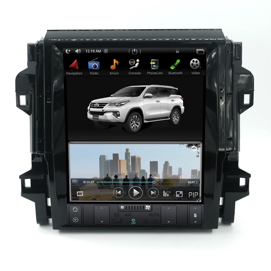 PX3 вертикальный экран для Toyota Fortuner 12 1 дюймов Android 7 четырехъядерный Автомобиль WIFI