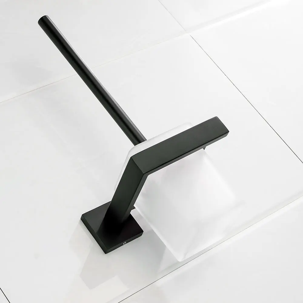 

SUS 304 Stainless Steel Toilet Brush Holders Bathroom Black Matte Effect Toilet Brush Cup Holder Rack Bathroom Brush Shelf