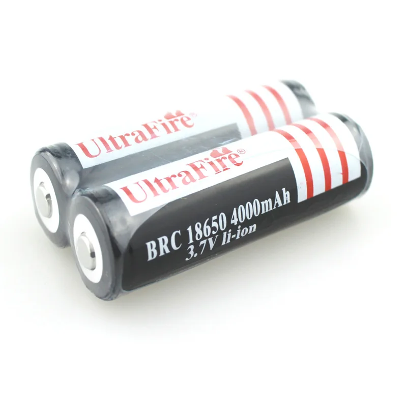 U F BRC18650 4000mAh 3 7 V литий ионная аккумуляторная батарея с защитой PCB источник питания