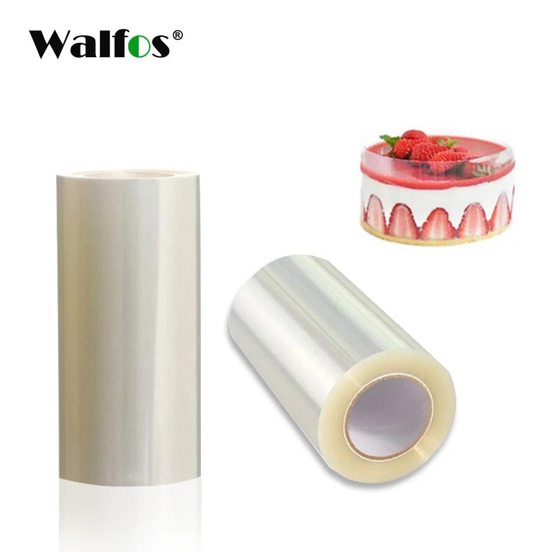 WALFOS 10 м длинный прозрачный ПЭТ пластик для края торта обмотка инструменты